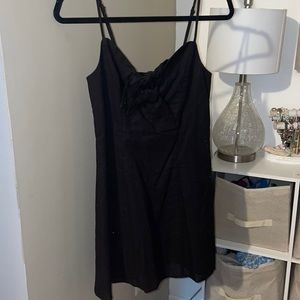 Black mini dress